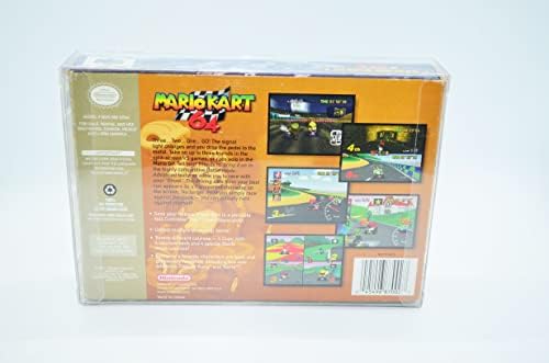 Loki Premium N64 מגן משחקי וידאו מקרים פלסטיים מציגים שרוולים קופסאות הגנה מגן | בעובי 0.4 ממ | 10 חבילה